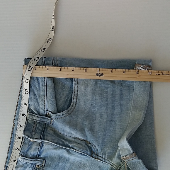 American Eagle Outfitters Hi-Rise Shortie Denim Short Sz 2 - Picture 6 of 9